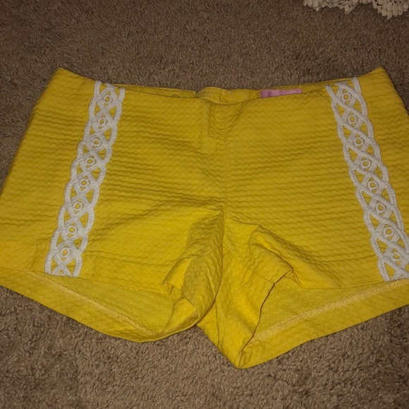 Lily Pulitzer Yellow Shorts - Picture 2 of 2